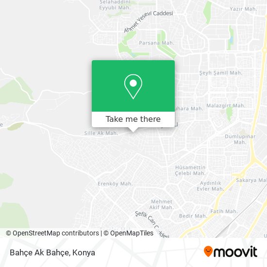Bahçe Ak Bahçe map