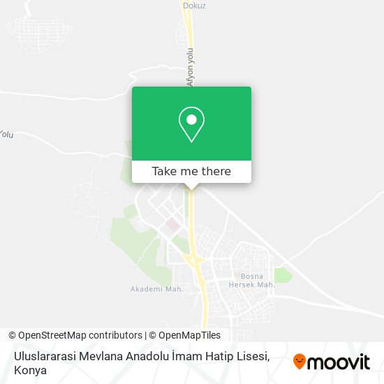 Uluslararasi Mevlana Anadolu İmam Hatip Lisesi map