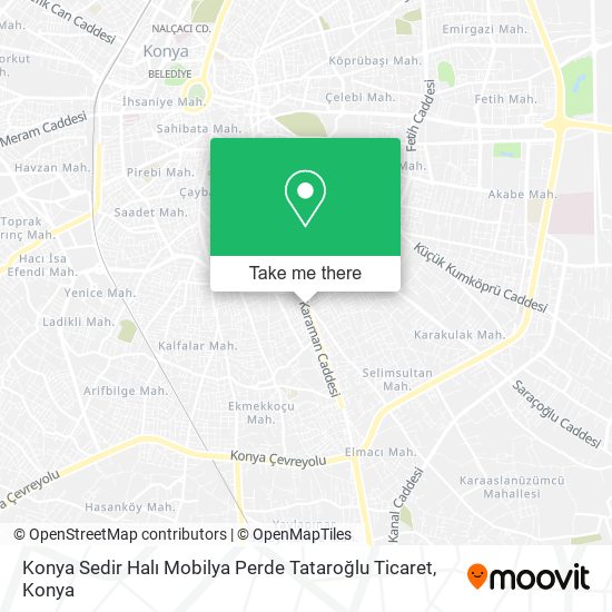 Konya Sedir Halı Mobilya Perde Tataroğlu Ticaret map