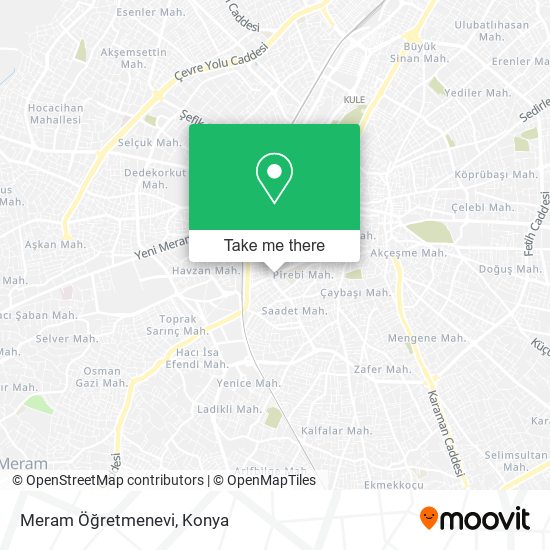 Meram Öğretmenevi map