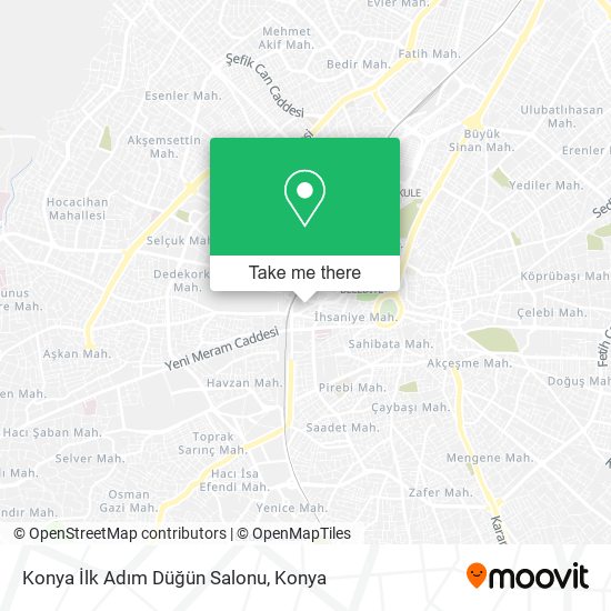 Konya İlk Adım Düğün Salonu map