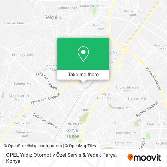 OPEL Yildiz Otomotiv Özel Servis & Yedek Parça map