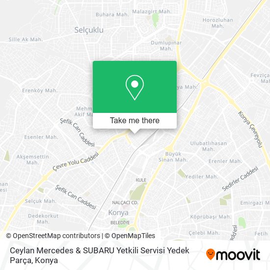 Ceylan Mercedes & SUBARU Yetkili Servisi Yedek Parça map