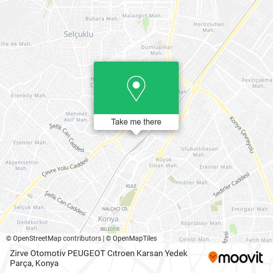 Zirve Otomotiv PEUGEOT Cıtroen Karsan Yedek Parça map