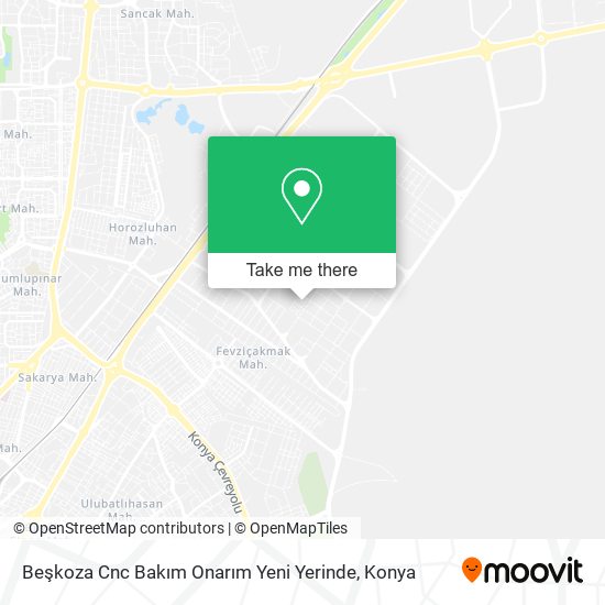 Beşkoza Cnc Bakım Onarım Yeni Yerinde map