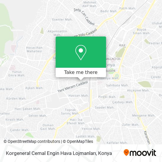 Korgeneral Cemal Engin Hava Lojmanları map