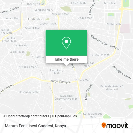Meram Fen Lisesi Caddesi map