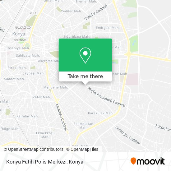 Konya Fatih Polis Merkezi map