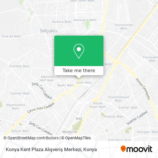 Konya Kent Plaza Alışveriş Merkezi map