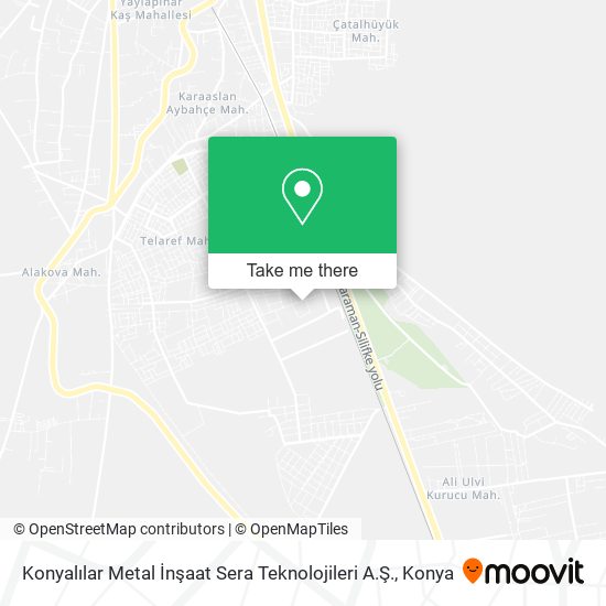 Konyalılar Metal İnşaat Sera Teknolojileri A.Ş. map