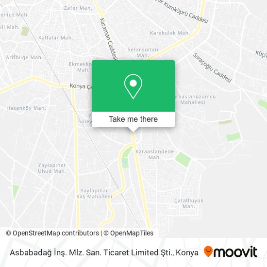 Asbabadağ İnş. Mlz. San. Ticaret Limited Şti. map
