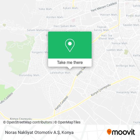 Noras Nakliyat Otomotiv A.Ş map