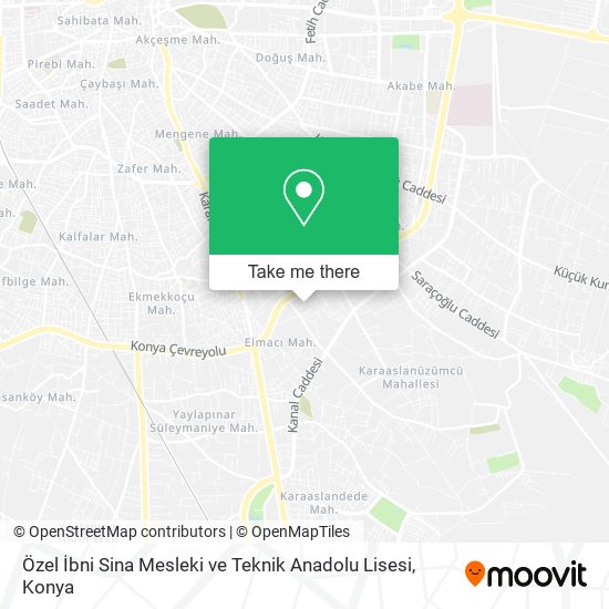 Özel İbni Sina Mesleki ve Teknik Anadolu Lisesi map