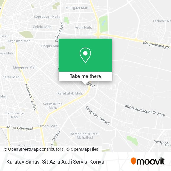 Karatay Sanayi Sit Azra Audi Servis map