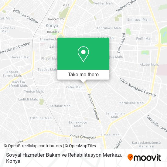 Sosyal Hizmetler Bakım ve Rehabilitasyon Merkezi map