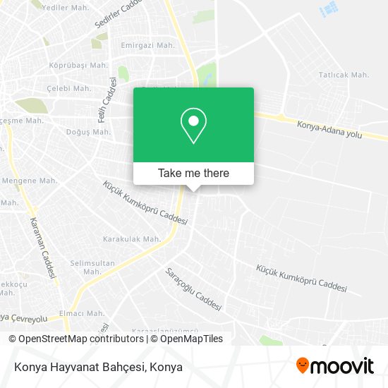 Konya Hayvanat Bahçesi map