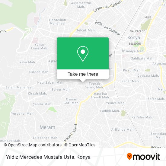 Yıldız Mercedes Mustafa Usta map