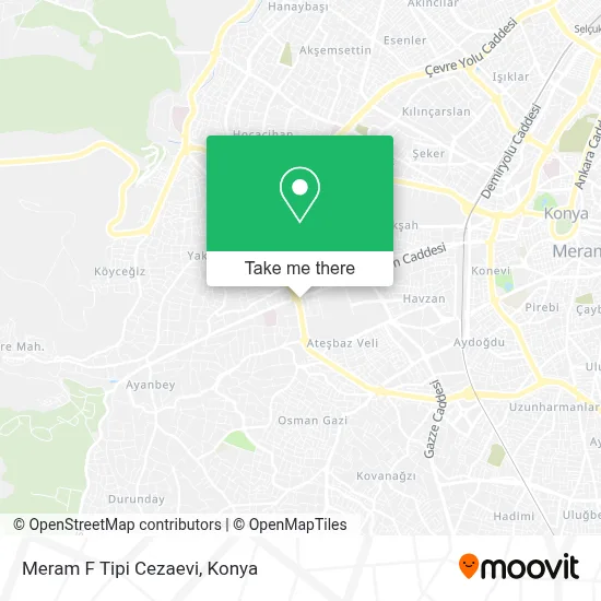 Meram F Tipi Cezaevi map