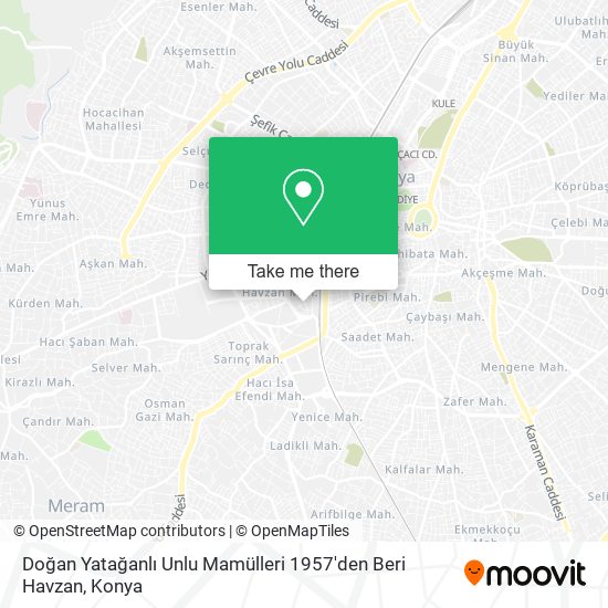 Doğan Yatağanlı Unlu Mamülleri 1957'den Beri Havzan map