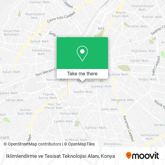 Iklimlendirme ve Tesisat Teknolojisi Alanı map
