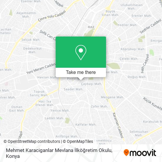 Mehmet Karaciganlar Mevlana İlköğretim Okulu map