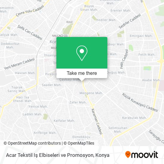 Acar Tekstil Iş Elbiseleri ve Promosyon map