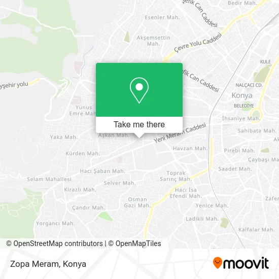 Zopa Meram map