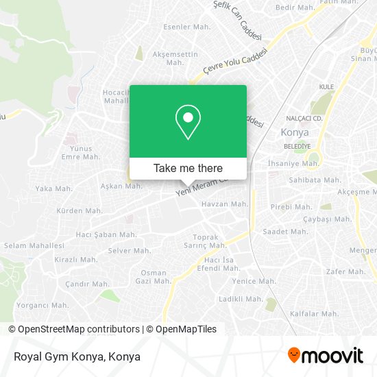 Royal Gym Konya map