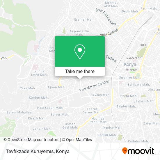 Tevfıkzade Kuruyemıs map