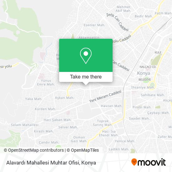 Alavardı Mahallesi Muhtar Ofisi map
