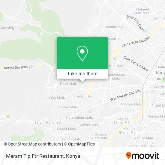 Meram Tıp Ftr Restaurant map