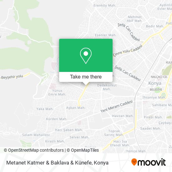 Metanet Katmer & Baklava & Künefe map