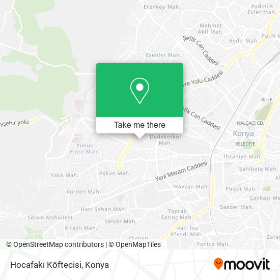 Hocafakı Köftecisi map