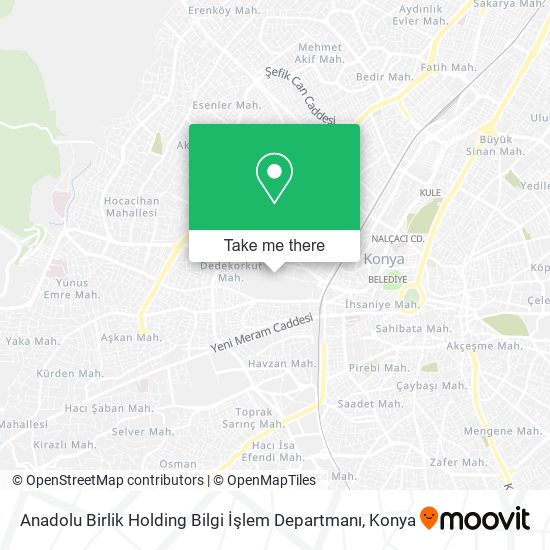 Anadolu Birlik Holding Bilgi İşlem Departmanı map