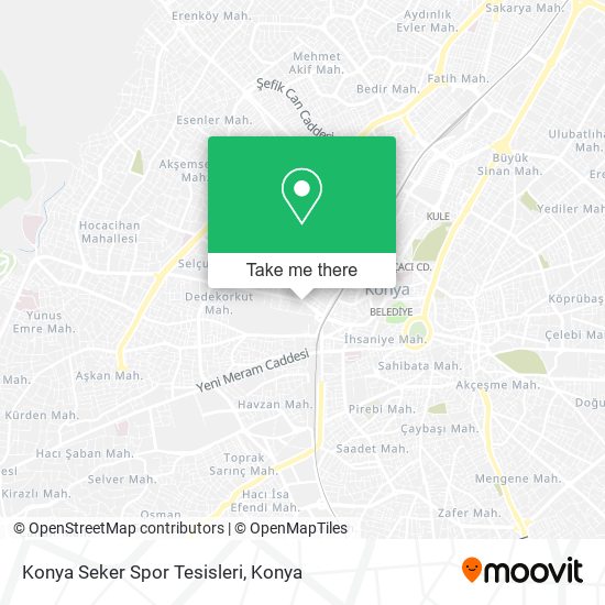 Konya Seker Spor Tesisleri map