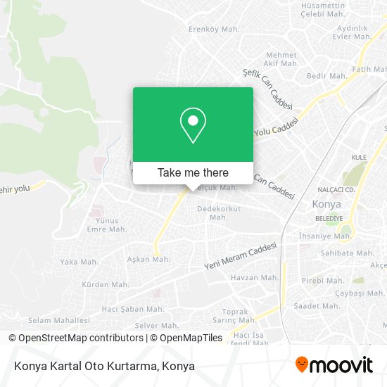 Konya Kartal Oto Kurtarma map