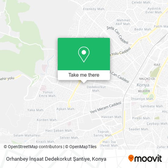 Orhanbey İnşaat Dedekorkut Şantiye map