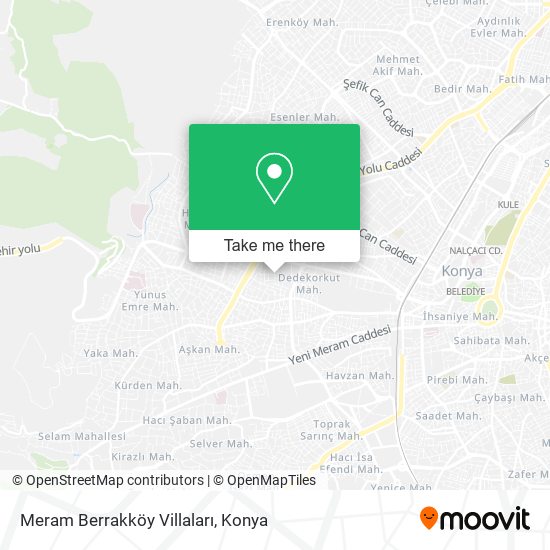 Meram Berrakköy Villaları map