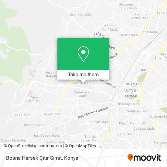Bosna Hersek Çıtır Simit map
