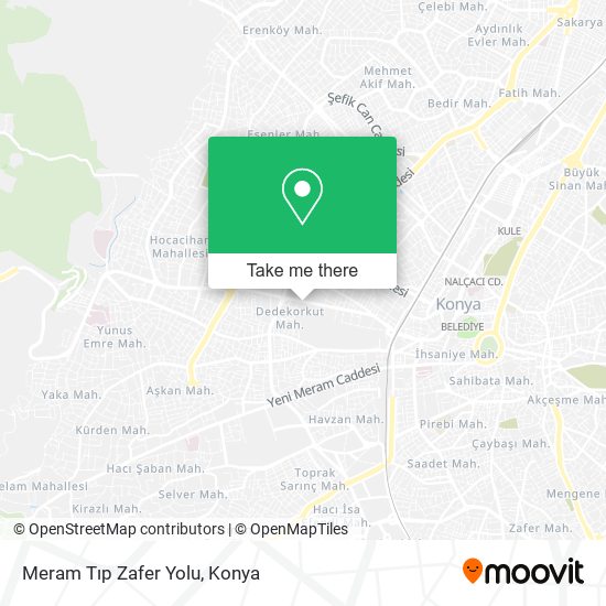 Meram Tıp Zafer Yolu map