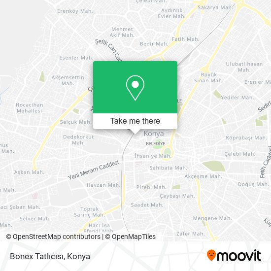 Bonex Tatlıcısı map