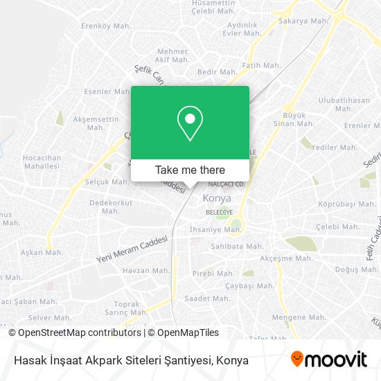Hasak İnşaat Akpark Siteleri Şantiyesi map