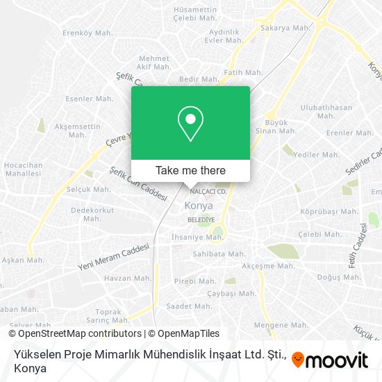 Yükselen Proje Mimarlık Mühendislik İnşaat Ltd. Şti. map