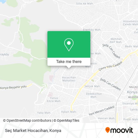 Seç Market Hocacihan map
