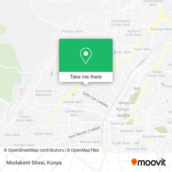 Modakent Sitesi map