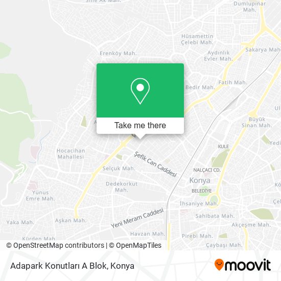 Adapark Konutları A Blok map