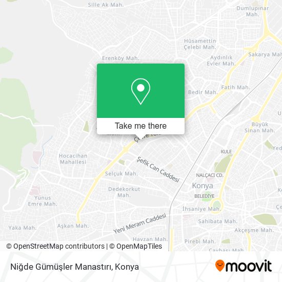 Niğde Gümüşler Manastırı map