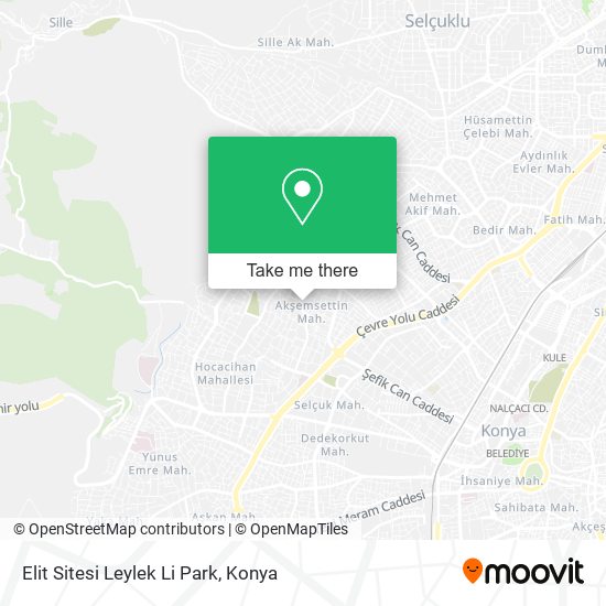 Elit Sitesi Leylek Li Park map