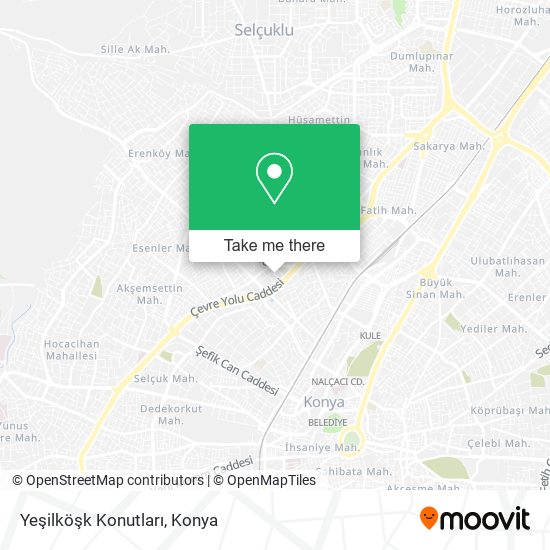 Yeşilköşk Konutları map
