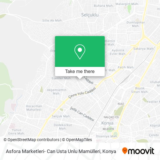 Asfora Marketleri- Can Usta Unlu Mamülleri map